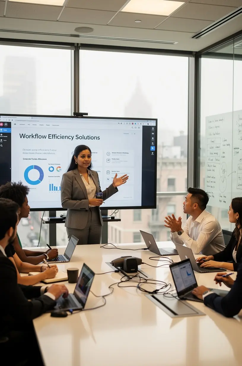 Modern office environment